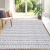 Washable Geometric Living Room Rugs, Indoor Farmhouse Non Slip Bedroom Carpet, Large Stain Resistant Dining Room Rugs - 4 of 4