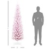 Aghana Digitals 6ft Pink Pencil Artificial Christmas Tree with 1168 Realistic Branch Tips, - 4 of 4