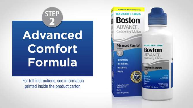 Bausch + Lomb Boston Advance Conditioning Contact Lens Solution - 3.5 fl oz., 2 of 10, play video