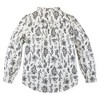Hope & Henry Girls' Long Sleeve Ruffle Neck Button Down Pintuck Blouse, Toddler - 4 of 4
