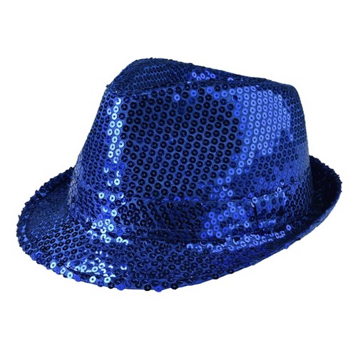 Dress Up America Sequined Fedora Hat For Adults Target