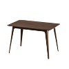 Okak 47.2IN Modern Dining Table with Rubberwood Legs, Kitchen Table with Minimalist Design, Small Table for Living Room, Dining Room - 3 of 4