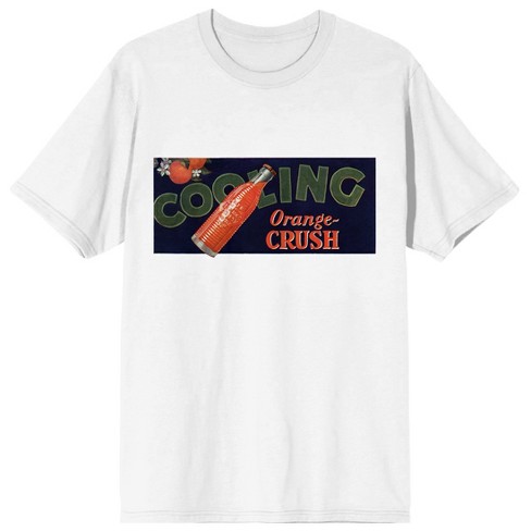 Orange and store white graphic tee