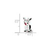 Black Bow Jewelry Sterling Silver and Enamel Red Nosed Rudolph Bead Charm - 2 of 3