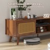 HDZNVF Mid Century Modern Rattan TV Stand for 65 inch TV - 2 of 4