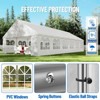 20'X40' Party Tent with Removable Sidewall Windows, Outdoor Heavy Duty Wedding Gazebo, Event Shelter Wedding Canopy Tent White & Wave Edge - 3 of 4