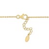 EVERLY JEWELRY | Yellow Plated Sterling Silver 3 1/3 CT TGW Pear-Shaped and Oval Cut Peridot Lariat Necklace - 19 inch - 2 of 4