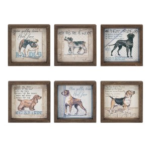 Melrose Framed Dog Sentiment Print (Set of 6) - 1 of 4