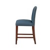 TiramisuBest 25.75in Swivel Counter Stool, Set of 2, Polyester Charcoal Dining Chairs - 4 of 4