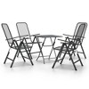 vidaXL Garden Dining Set Anthracite - 2 of 4