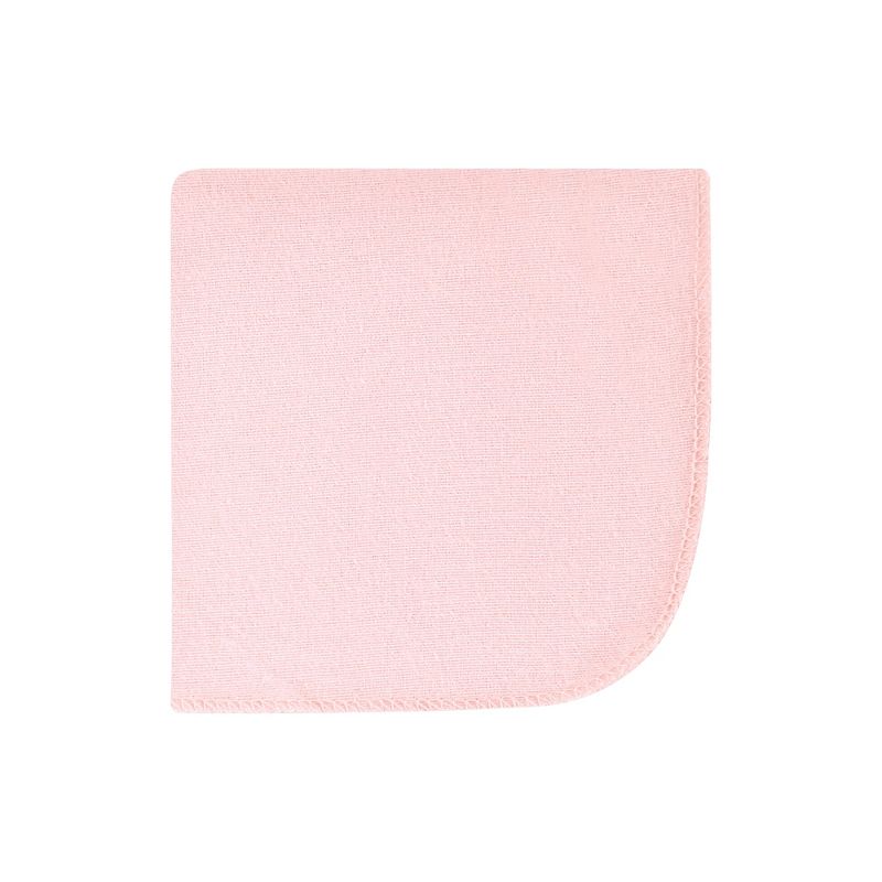 Hudson Baby Infant Girl Flannel Cotton Washcloths, Wild Forest Pink 10-Pack, One Size, 5 of 8