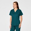 Wink WonderWORK Women's Mock Wrap Scrub Top - 3 of 4