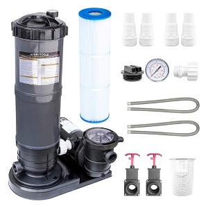 Swimline HYDROTOOLS Sure-Flo Pool Cartridge Filter Pump, 70 Square Feet, 2-Speed 1 HP, 4500 GPH, Above/Inground Pools Up to 19,000 Gallons - 1 of 4