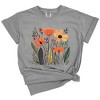Simply Sage Market Orange Wildflowers Garment Dyed Tee - 2 of 4