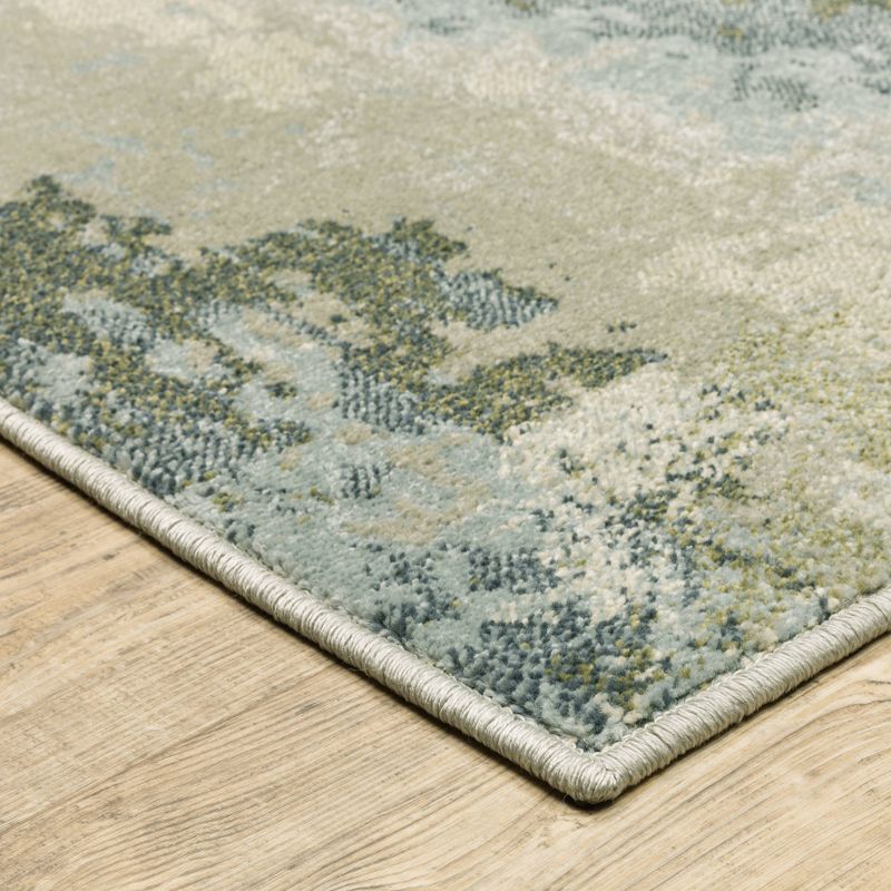 Bryant Contemporary Abstract Indoor Area Rug Blue/Green - Captiv8e Designs, 3 of 12