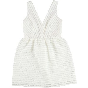 bar III Womens Illusion-Stripe Fit & Flare Dress - 1 of 2