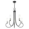 Livex Lighting Bari 5 - Light Chandelier in  Scandinavian Gray - 2 of 4