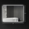 FONTOI Wall-Mounted Vanity Mirror with Anti-Fog Function and Aluminum Alloy Frame, Modern Decorative Accent for Bathroom, Clear, 31.5"*23.6"*1.6" - 4 of 4