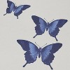Rerun Island Women's Indigo Butterflies Short Sleeve Graphic Cotton Baby Tee - Cloud Dancer 3X - 2 of 4