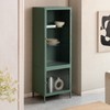 MH London Clement Modern 63" Iron and Glass Display Cabinet with 3 Shelves - 2 of 4