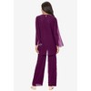 Roaman's Women's Plus Size Pearl-Trim Pant Set - 3 of 4