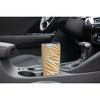 Elanze Designs 20 oz Stainless Steel On the Go Insulated Travel Tumbler With Push Top Lid, Tangerine Orange Zebra Print Sky Blue - 3 of 4