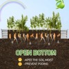 Karl Home 2 Pcs 8×4×1ft  Raised Garden Bed Metal Outdoor Planter Box - 4 of 4