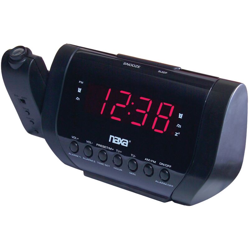 Naxa® Projection Dual Alarm Clock, 1 of 4