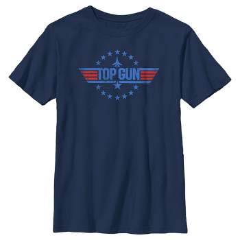 Boy's Top Gun Fighter Jet Logo T-shirt - Royal Blue - Large : Target