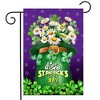 Briarwood Lane St. Patricks Day Garden Flag 12x18 For Outdoor St Pat's Hat With Daisies For St. Patricks Day Garden Flag Flags For Outside - 2 of 4