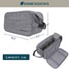 PAVILIA Toiletry Bag for Men, Travel Essentials Shaving Dopp Kit, Water Resistant Cosmetic Makeup Organizer Case - 4 of 4