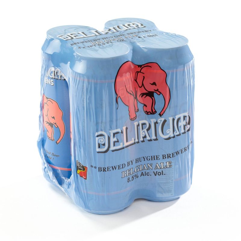 Delirium Tremens Strong Blonde Ale Beer - 4pk/16.9 fl oz Cans, 1 of 3