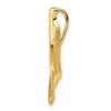 Black Bow Jewelry 14k Yellow Gold Large Whale Tail Slide - 2 of 4