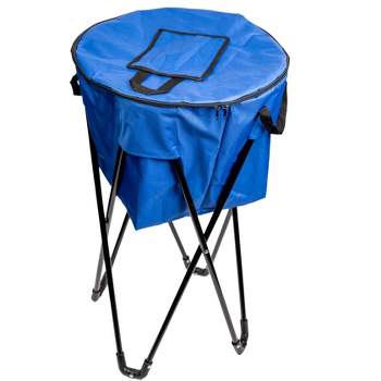 Lexi Home Round Insulated 52-Quart Chest Cooler Stand and Carry Bag