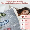 Lomsoe Flannel Blanket Soft, Warm, Whimsical Design Print Pattern, Suitable for Sofa, Bed, Living Room, All Season, Christmas Room Decor. - 3 of 4