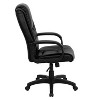 Emma and Oliver High Back Black LeatherSoft Oversized Headrest Executive Swivel Office Chair - 4 of 4