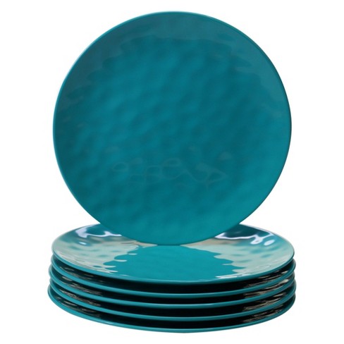 Teal plastic outlet plates