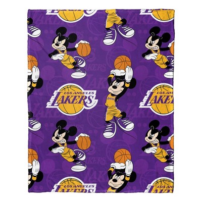  Northwest Official NBA Los Angeles LA Lakers & Mickey Mouse  Character Hugger Pillow & Silk Touch Throw Set, 40 x 50 : Sports &  Outdoors