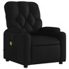 VidaXL Massage Recliner Chair Black Faux Leather - 3 of 4