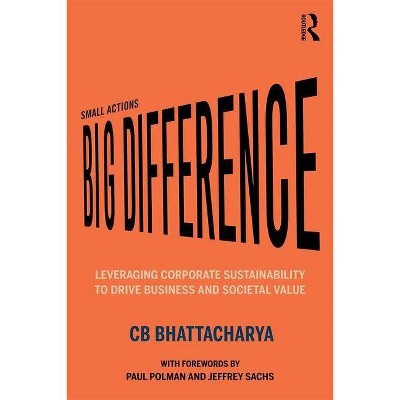 Small Actions, Big Difference - by  Cb Bhattacharya (Paperback)