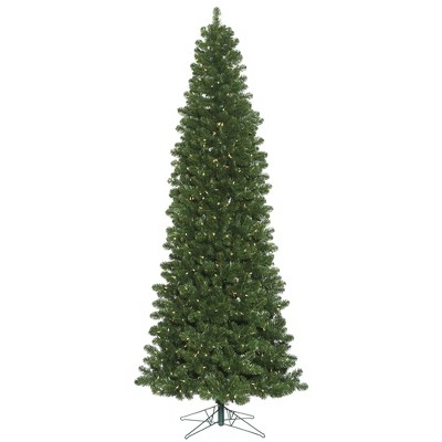 Vickerman Oregon Fir Slim Artificial Christmas Tree PreLit