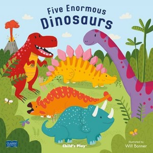 Five Enormous Dinosaurs - (Classic Books with Holes 8x8) (Paperback) - 1 of 1