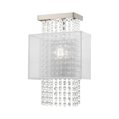 Livex Lighting Bella Vista 1 - Light Wall Light in  Brushed Nickel