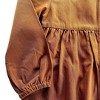 Kids' Organic Long-Sleeved Button-Down Woven Dress Acorn - Jackalo - 4 of 4