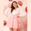 INSPIRE CHIC Women's Button Overalls Pinafore Suspenders Skirt - 2 of 4