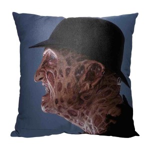 Warner Bros. Freddy vs Jason Face Off Freddy Throw Pillow 18x18 Inches - 1 of 2