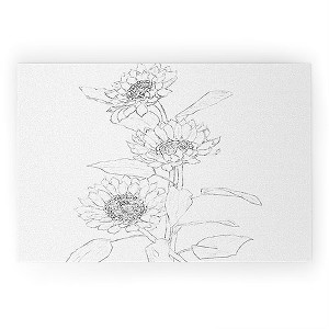 Nadja Sunflower Line Sami Welcome Mat - society6 - 1 of 3