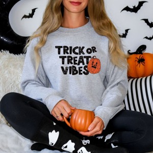 Simply Sage Market Trick or Treat Vibes Pumpkin Sweatshirt - 1 of 4