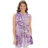 Collections Etc Sleeveless Paisley Printed Tank Top - 4 of 4