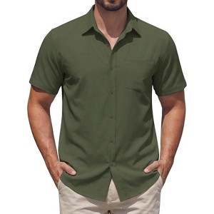 dress shirts for summer COOFANDY Mens Short Sleeve Button Down Casual Untucked Business Casual Shirt A floral How to choose a short